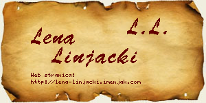Lena Linjački vizit kartica